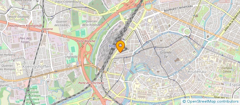 localisation de l'entreprise SAT INFO SERVICES à STRASBOURG