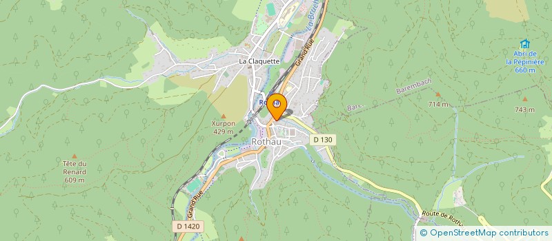 localisation de l'entreprise SAT PRO  ROTHAU
