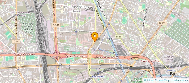 localisation de l'entreprise SATAIR  AUBERVILLIERS