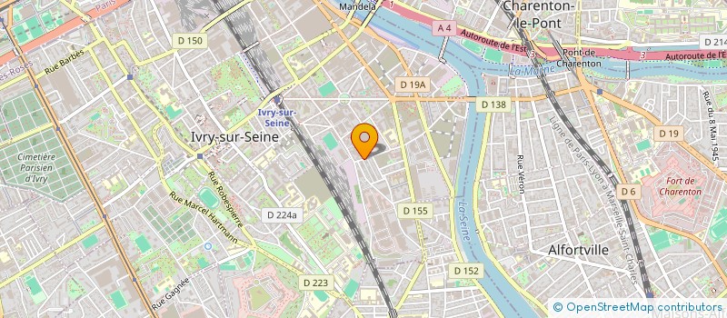 localisation de l'entreprise SATB  IVRY-SUR-SEINE