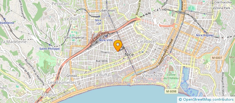 localisation de l'entreprise SATB PEINTURE à NICE