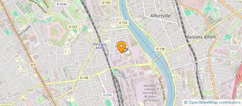localisation de l'entreprise SATB SOC AMENA TRAV BATI à VITRY-SUR-SEINE
