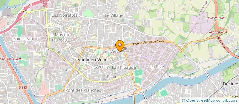 localisation de l'entreprise SATCF SOC. D APPLICATION DES TECHNIQUES. à VAULX-EN-VELIN