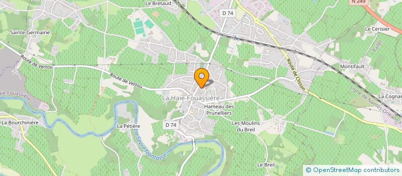 localisation de l'entreprise SATCHITANANDA  LA HAIE-FOUASSIERE