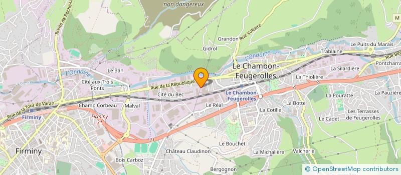 localisation de l'entreprise SATCO à LE CHAMBON-FEUGEROLLES