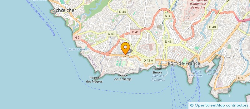 localisation de l'entreprise SATCOBE à FORT-DE-FRANCE