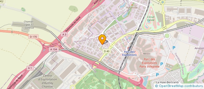localisation de l'entreprise SATCOM1 FRANCE à VILLEPINTE
