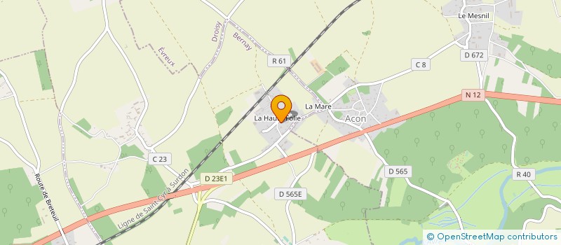 localisation de l'entreprise SATEB 27 à BREUX-SUR-AVRE