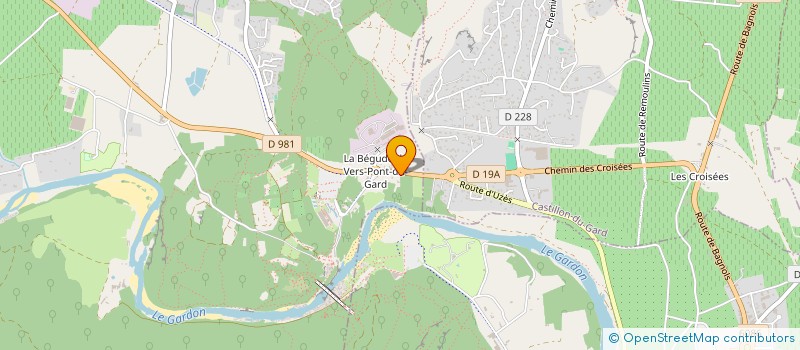 localisation de l'entreprise SATEBA LIB FERROVIAIRE à VERS PONT DU GARD