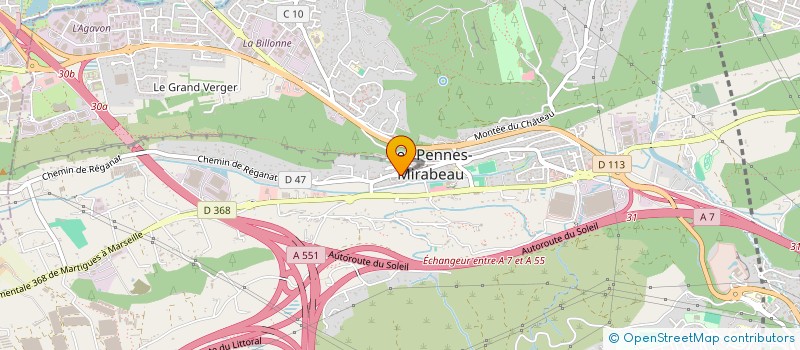 localisation de l'entreprise SATECH à LES PENNES MIRABEAU