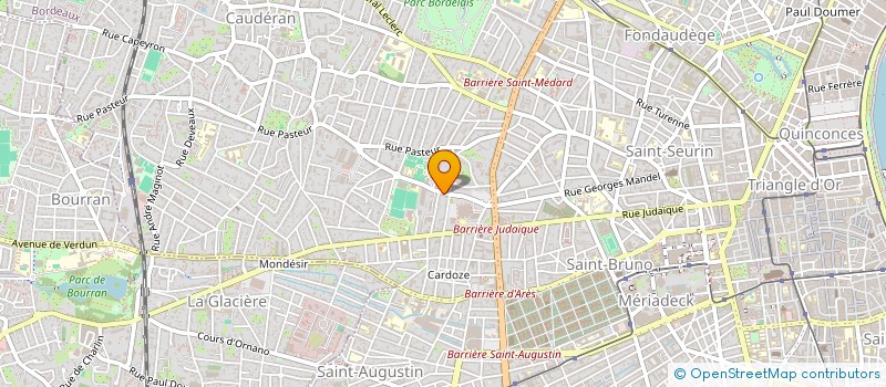 localisation de l'entreprise SATEEN à BORDEAUX
