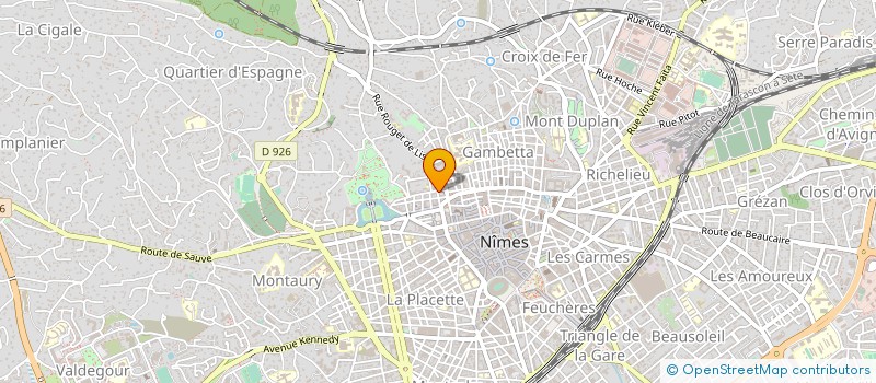 localisation de l'entreprise SATEG à NIMES