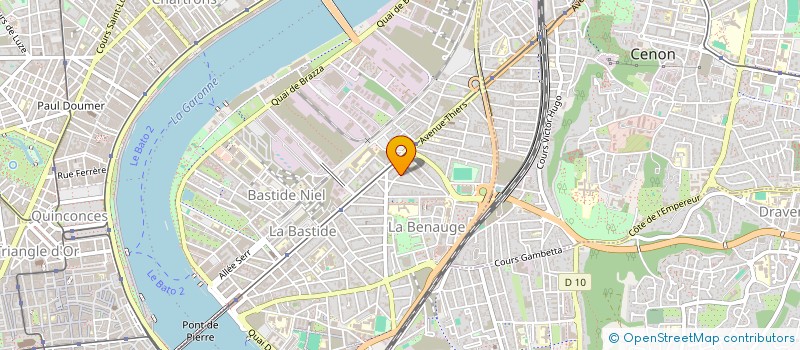 localisation de l'entreprise SATEG  BORDEAUX