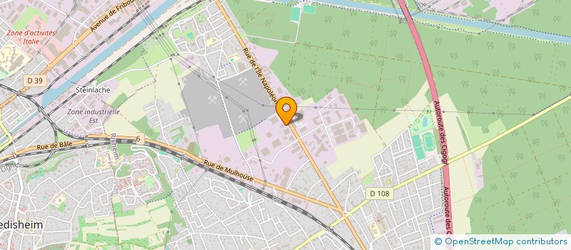 localisation de l'entreprise SATEG à RIXHEIM