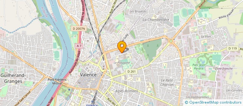 localisation de l'entreprise SATEL  VALENCE