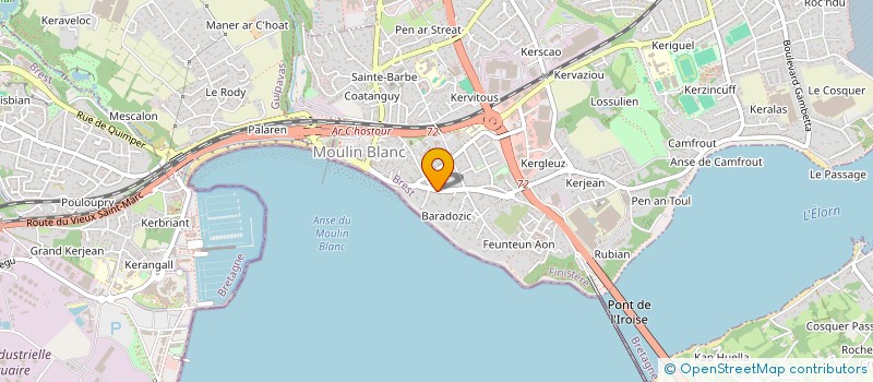 localisation de l'entreprise SATELIS  BREST