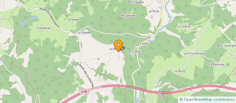 localisation de l'entreprise SATELLITE 19 à LES COTEAUX PERIGOURDINS