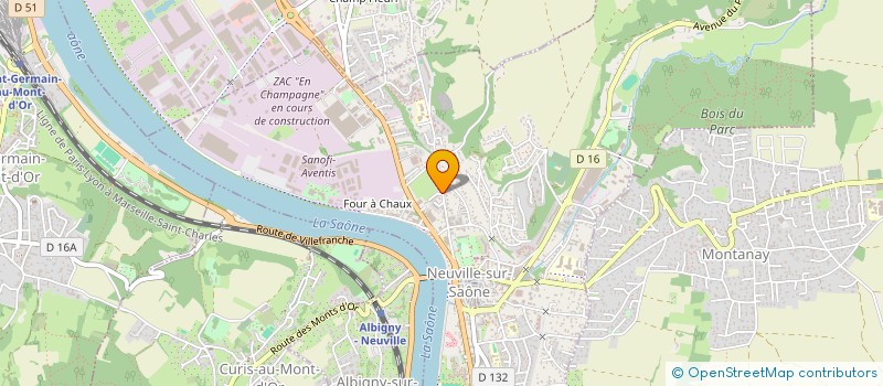 localisation de l'entreprise SATELLITE à NEUVILLE-SUR-SAONE