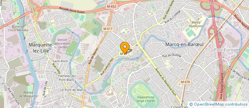 localisation de l'entreprise SATELLITE à MARCQ-EN-BARŒUL