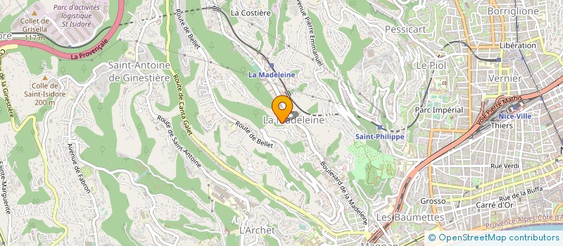 localisation de l'entreprise SATELLITE ET VIDEO SYSTEMES  NICE