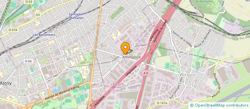 localisation de l'entreprise SATELLITE PARTNERS à ANTONY