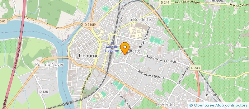 localisation de l'entreprise SATELLITE WINES à LIBOURNE
