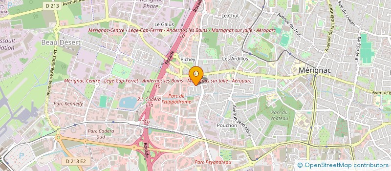 localisation de l'entreprise SATEX FRANCE à MERIGNAC