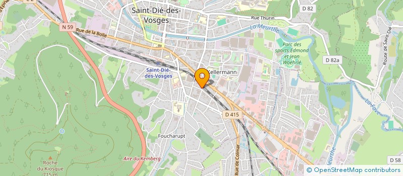 localisation de l'entreprise SATGE SA  SAINT DIE DES VOSGES