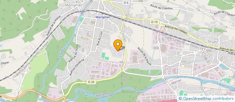 localisation de l'entreprise SATHE à MARIGNIER