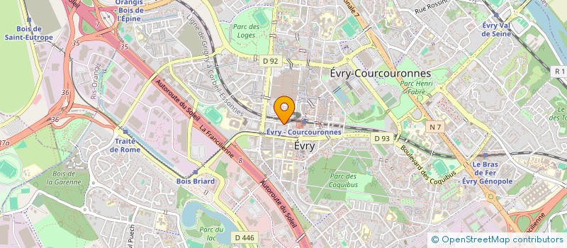 localisation de l'entreprise SATHEEN à EVRY-COURCOURONNES