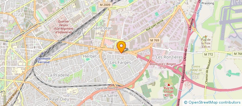 localisation de l'entreprise SATHELIS  CLERMONT-FERRAND