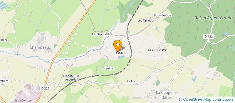 localisation de l'entreprise SATHEM  LA CHAPELLE-BATON