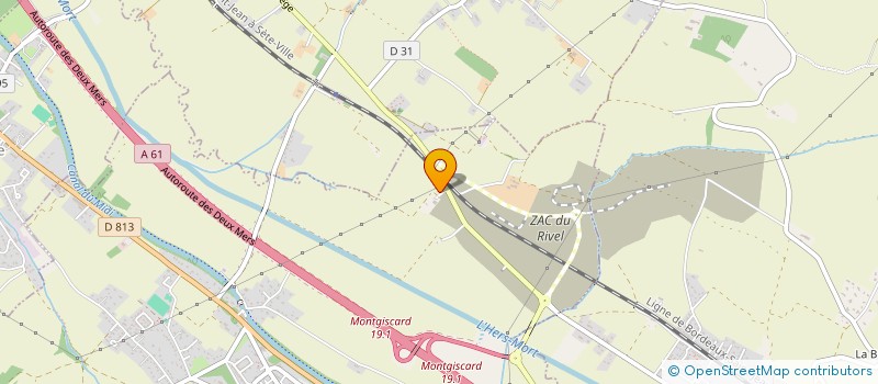 localisation de l'entreprise SATHEX  MONTGISCARD