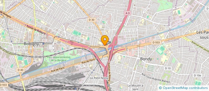 localisation de l'entreprise SATHIEGA à BOBIGNY