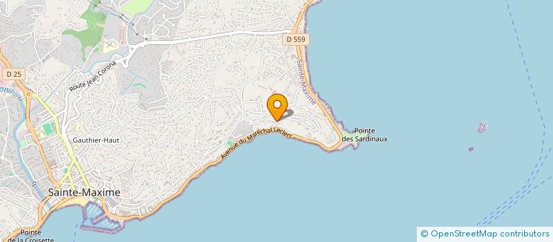 localisation de l'entreprise SATHOCO à SAINTE-MAXIME