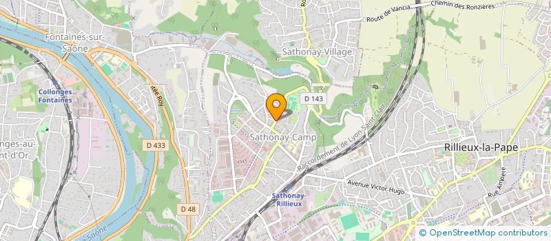 localisation de l'entreprise SATHONAY SOINS SERVICE  SATHONAY-CAMP