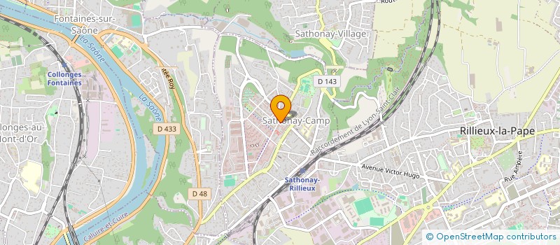 localisation de l'entreprise SATHONAY VET  SATHONAY-CAMP