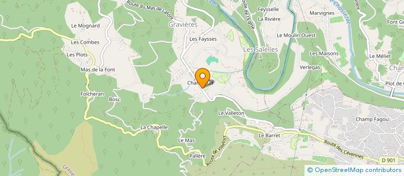 localisation de l'entreprise SATHYS à GRAVIERES