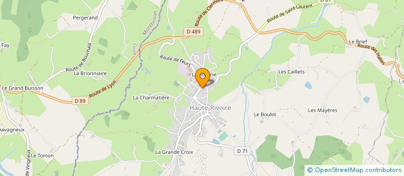 localisation de l'entreprise SATI à HAUTE-RIVOIRE