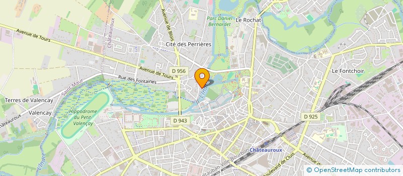 localisation de l'entreprise SATI à CHATEAUROUX