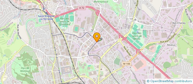 localisation de l'entreprise SATI  SAINT-ETIENNE