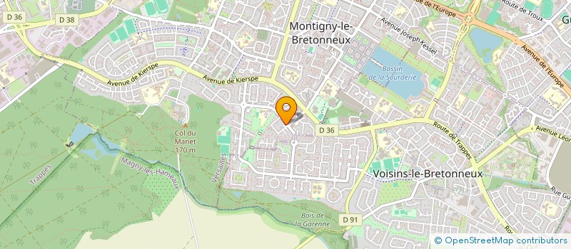 localisation de l'entreprise SATIE DIS  MONTIGNY-LE-BRETONNEUX