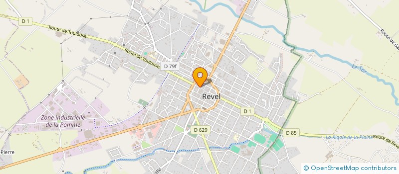 localisation de l'entreprise SATILIN  REVEL