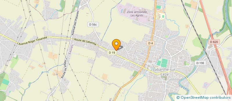 localisation de l'entreprise SATIMINO à LABARTHE-SUR-LEZE