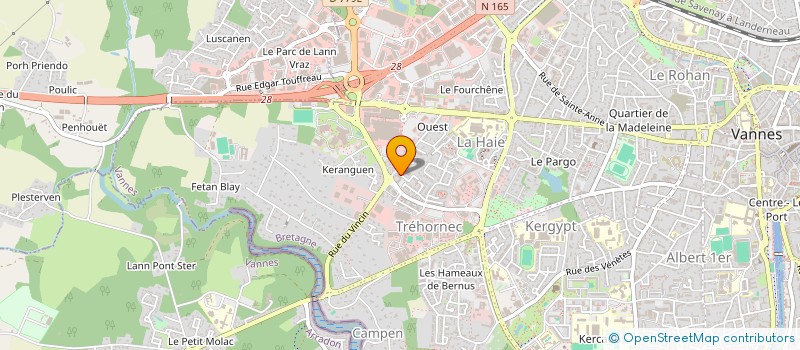 localisation de l'entreprise SATIN SCARS à VANNES