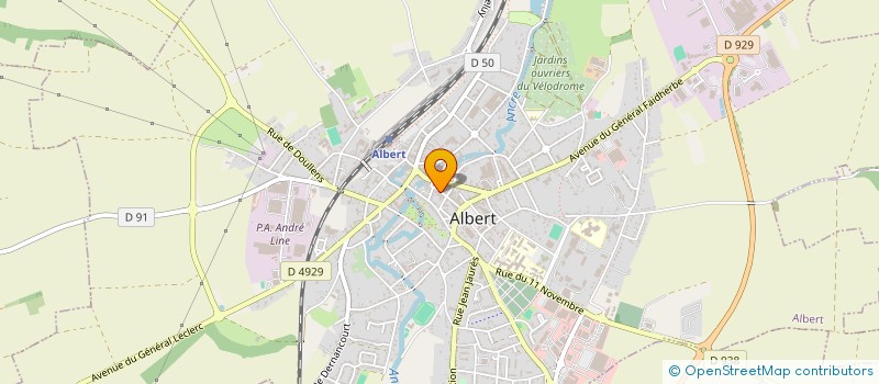 localisation de l'entreprise SATINE LINGERIE  ALBERT