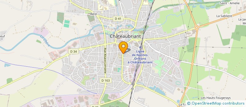 localisation de l'entreprise SATINO à CHATEAUBRIANT
