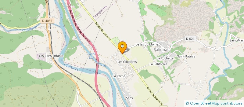 localisation de l'entreprise SATINS  SALIGNAC