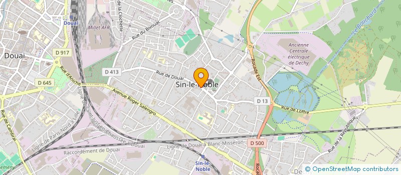 localisation de l'entreprise SATIS'FER à SIN-LE-NOBLE