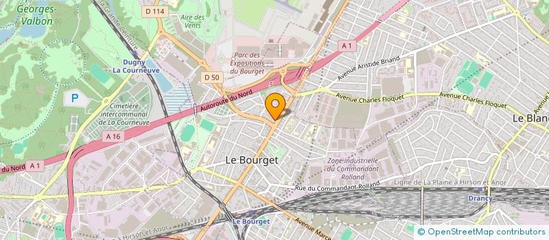 localisation de l'entreprise SATISFLYING à LE BOURGET